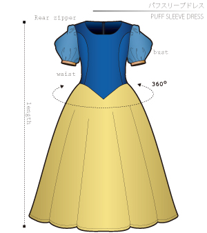 ドレス ワンピースの型紙イラスト一覧 洋服やコスプレ衣装のパターン でぃあこす