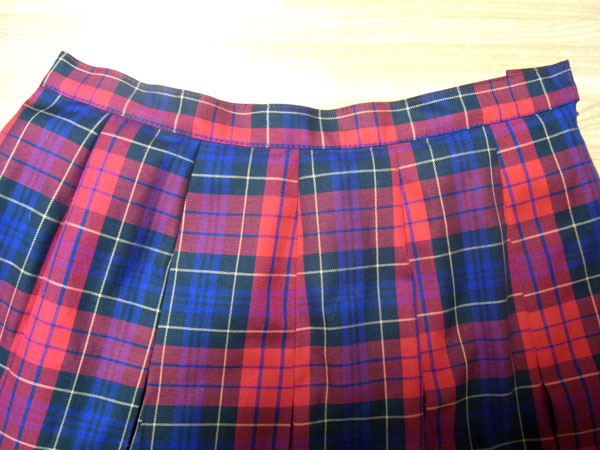 ボックスプリーツ　スカート　作り方　簡単　型紙