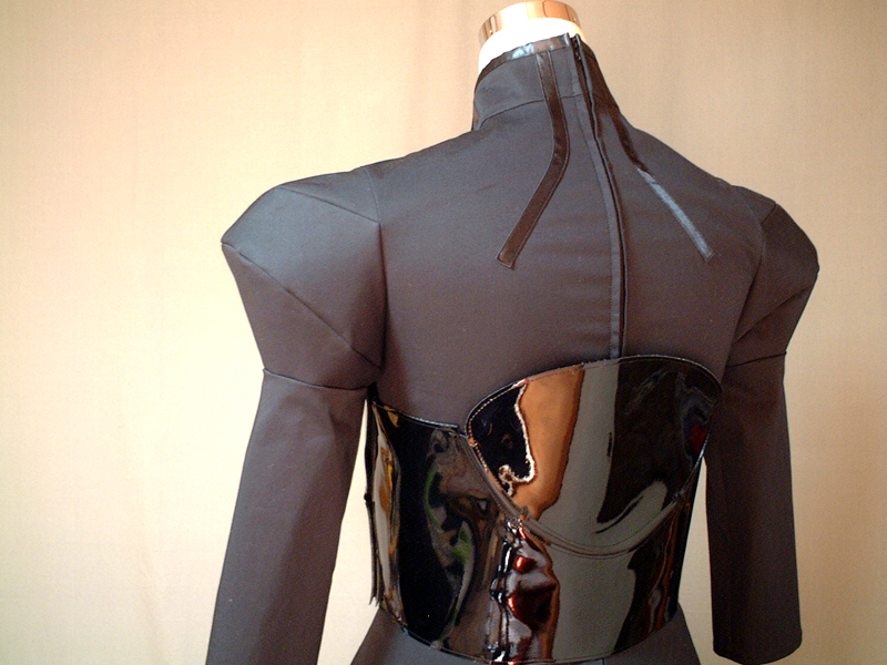 ハイネックジャケット Fate セイバー コスプレ 衣装試作写真