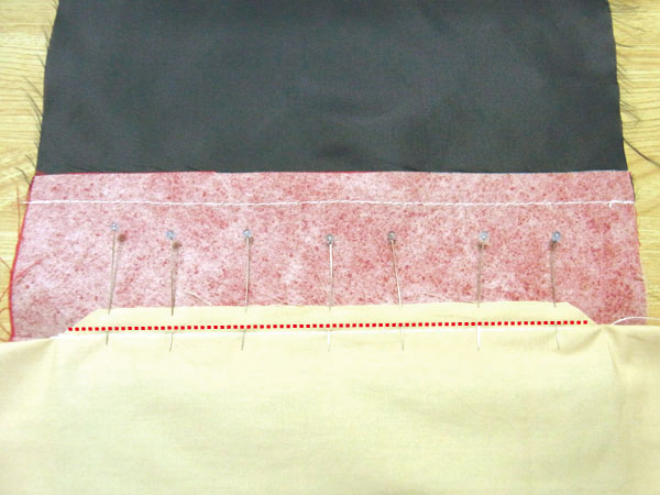 両玉縁　フラップポケット　縫い方　作り方