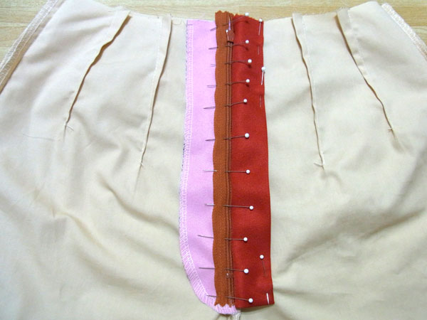 パンツの前開きファスナーの縫い方