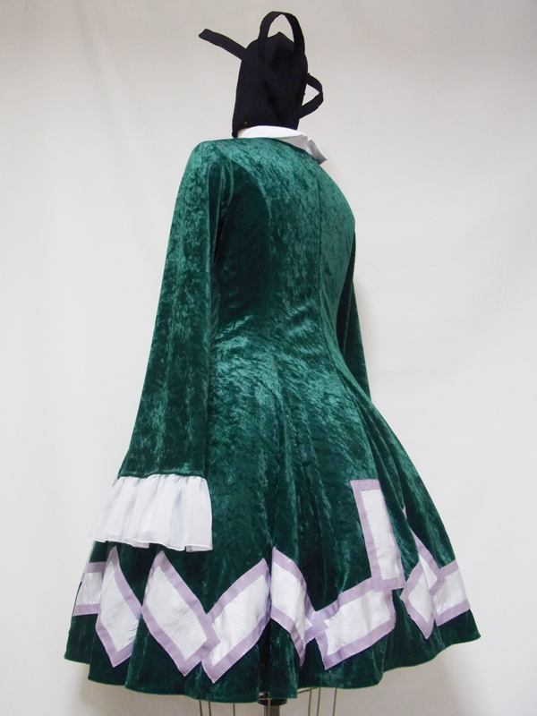 プリンセスワンピースドレス 型紙 作り方 コスプレ衣装 東方 蘇我屠自古の写真