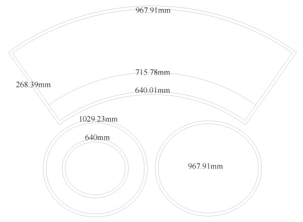 シルクハットⅡ コミカライズ 製図 詳細サイズ
